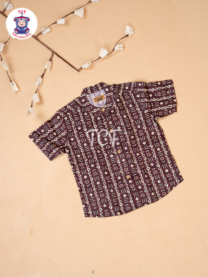 Maroon - Boys Readymade Shirts