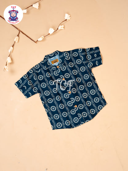 Bottle Green  - Boys Readymade Shirts