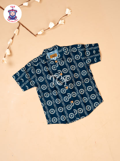 Bottle Green  - Boys Readymade Shirts