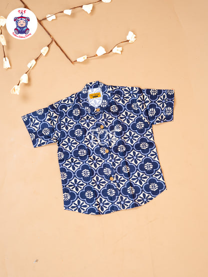 Ink Blue  - Boys Readymade Shirts