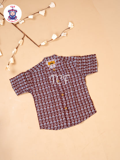 Maroon  - Boys Readymade Shirts