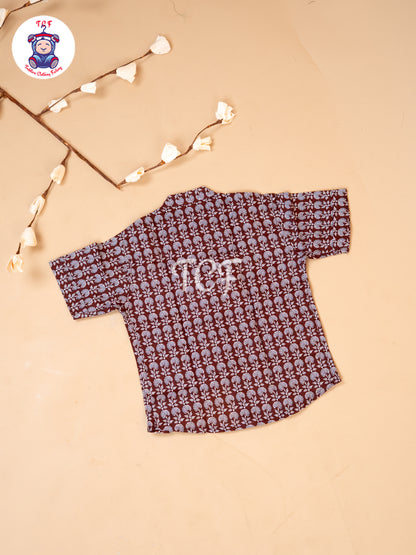 Maroon  - Boys Readymade Shirts