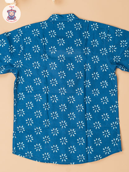Blue - Boys Readymade Cotton Shirts