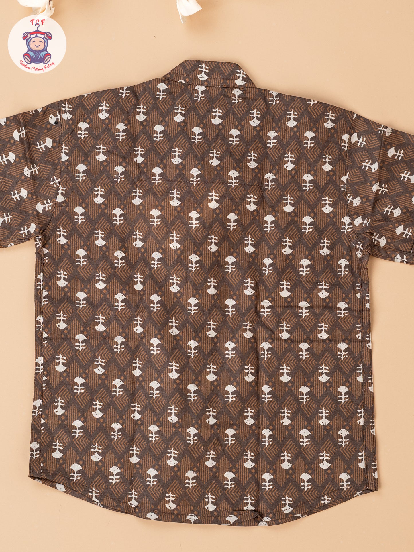 Brown - Boys Readymade Cotton Shirts