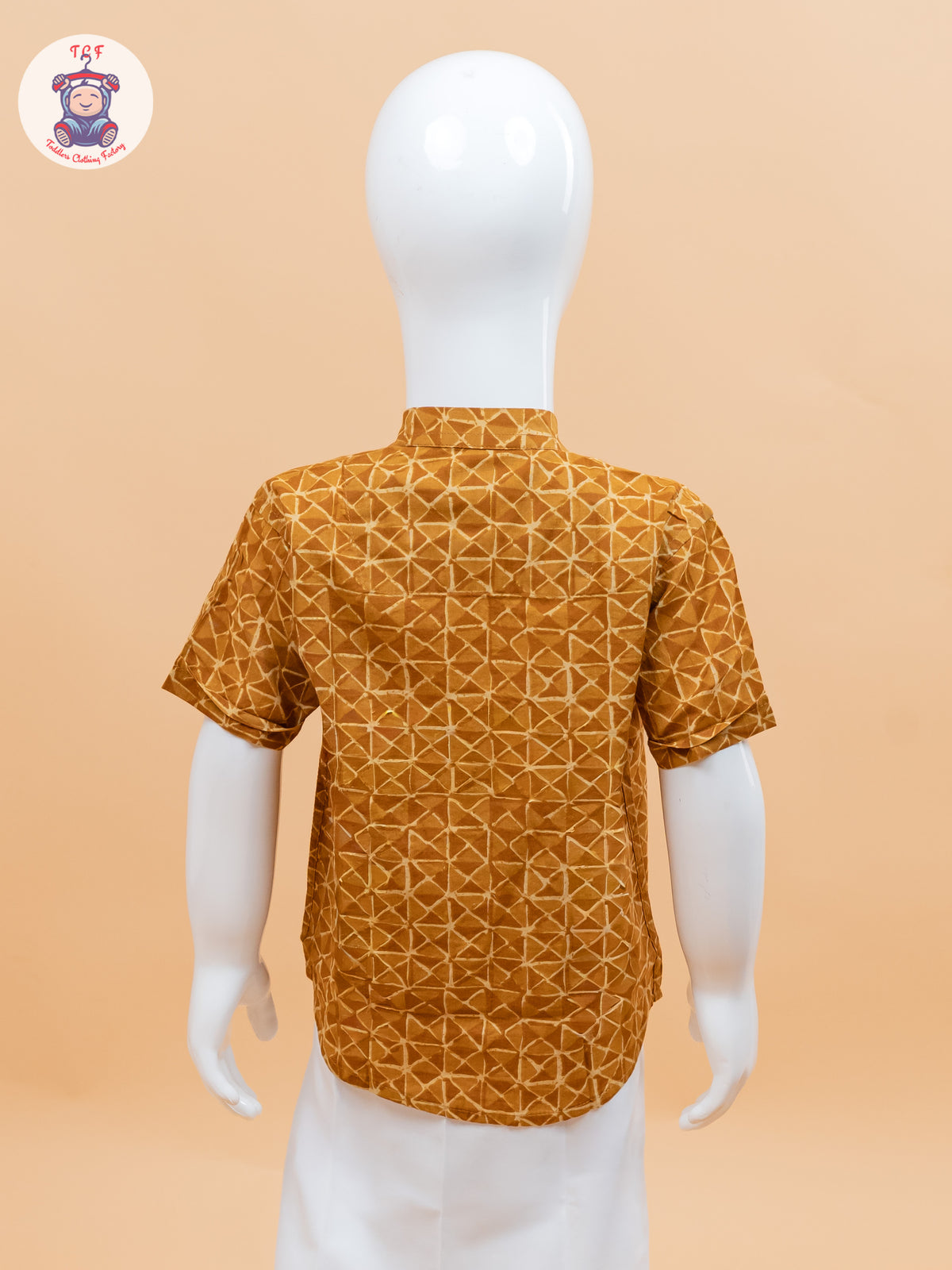 Mustard - Boys Welcro Dhotis & Shirts