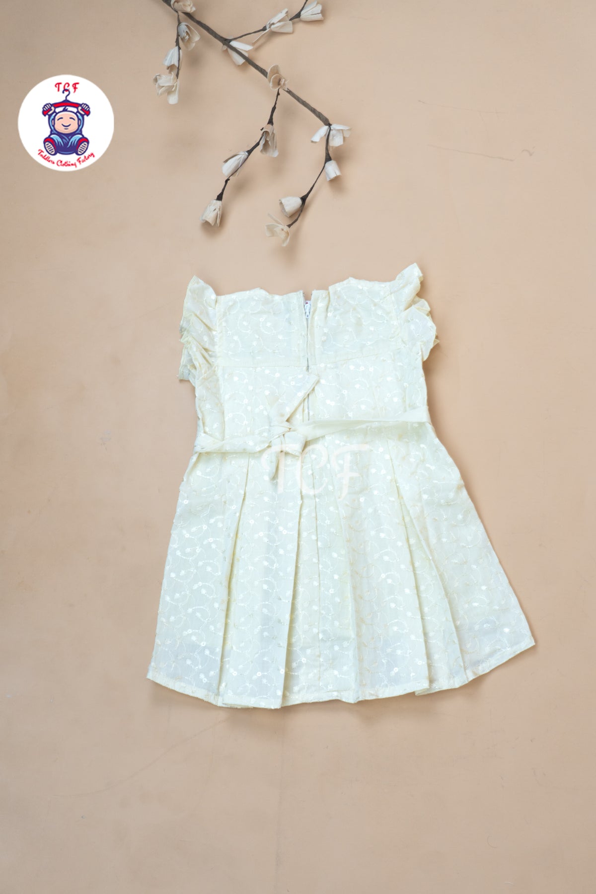 Sandal Floral Printed - Girls Readymade Cotton Frocks