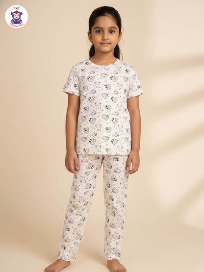 Cream - Animals Unisex Co-ords Sets