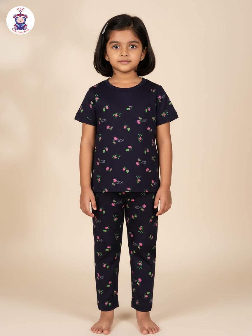 Black - Rose  Unisex Co-ords Sets