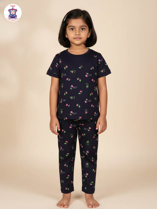 Black - Rose  Unisex Co-ords Sets
