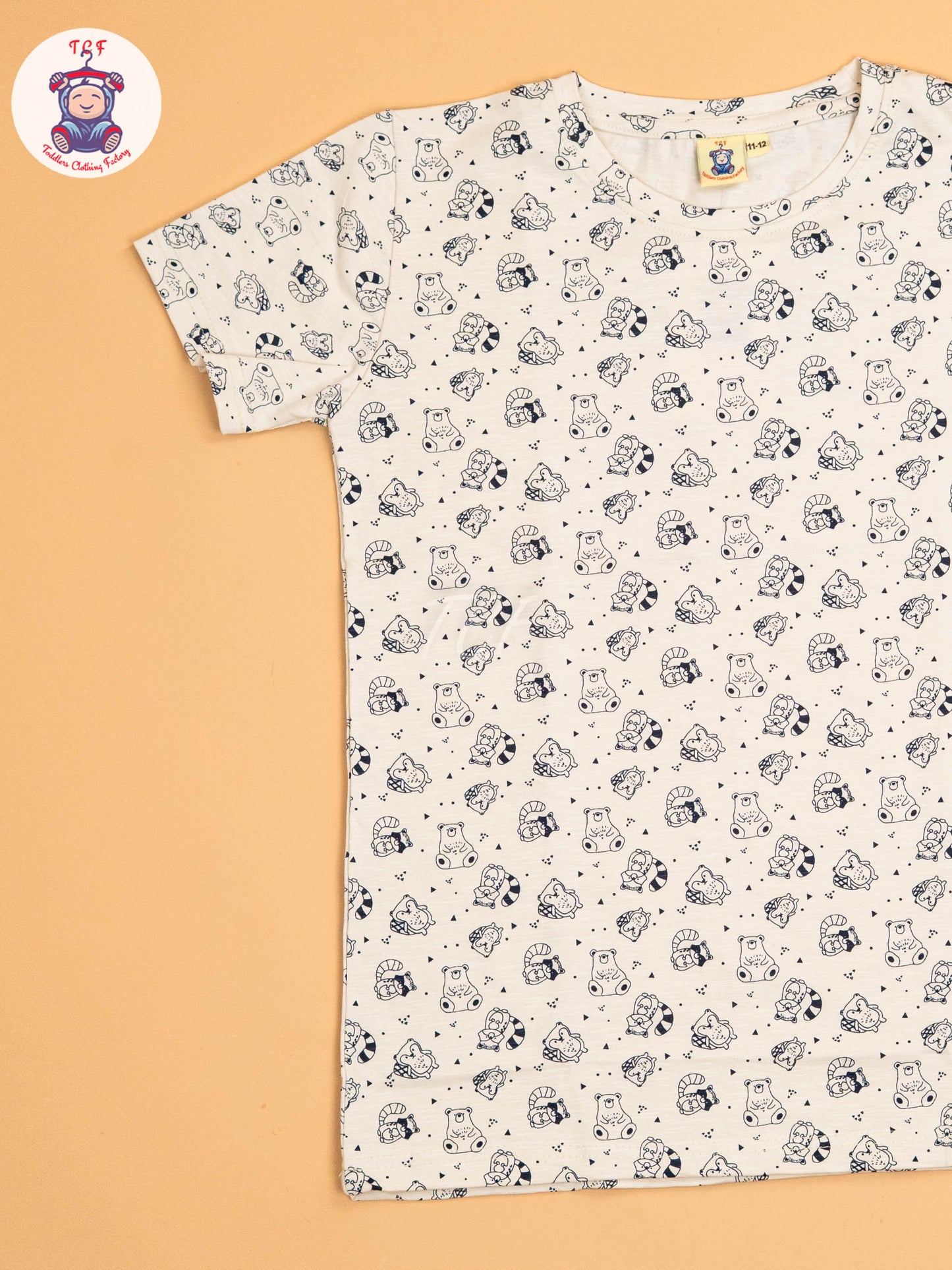 Cream - Animals Unisex Co-ords Sets