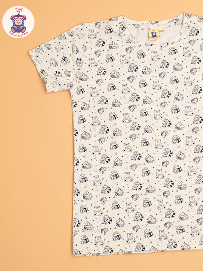 Cream - Animals Unisex Co-ords Sets