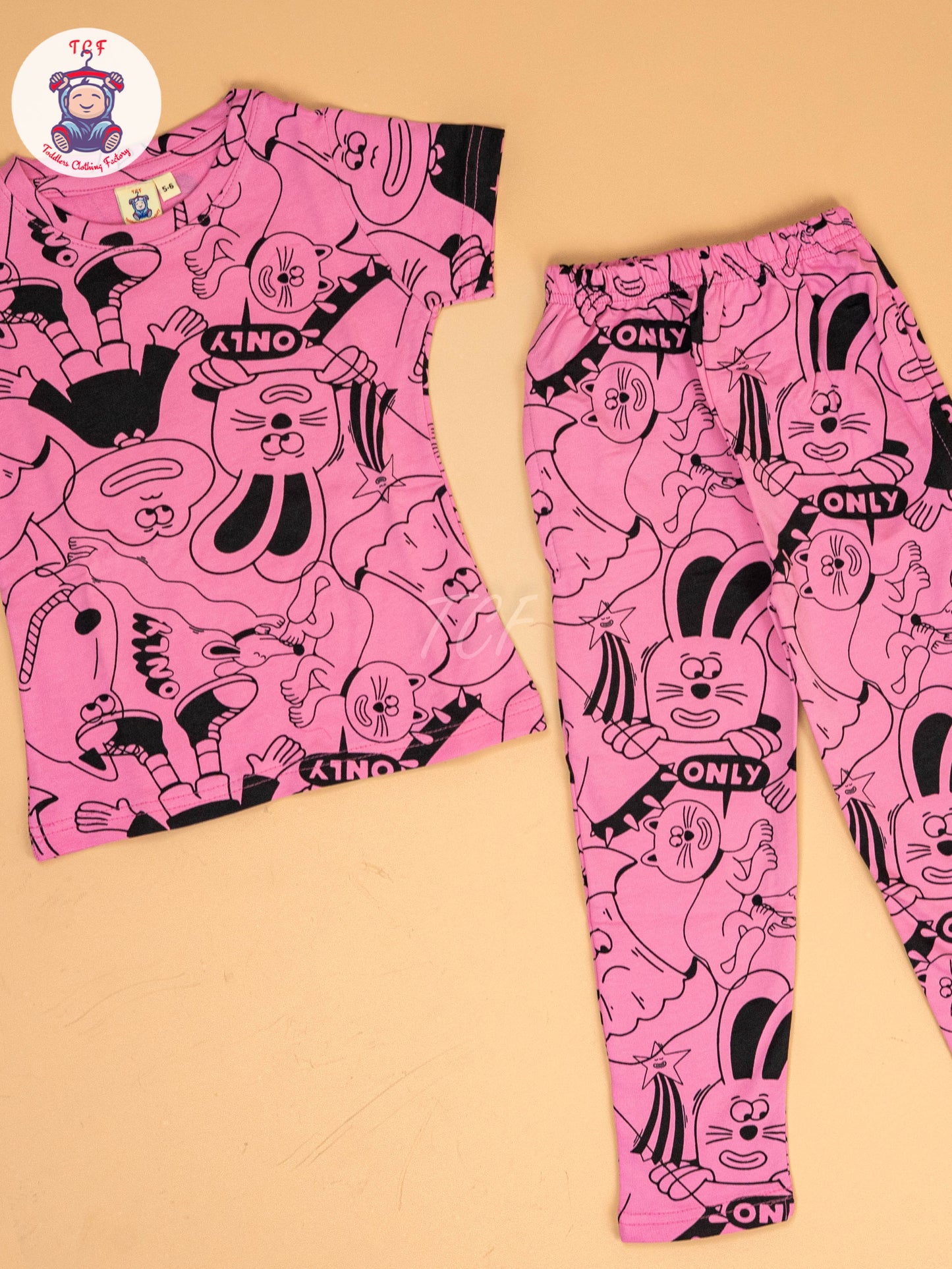 Pink Cartoon  - Unisex Co-ords Sets