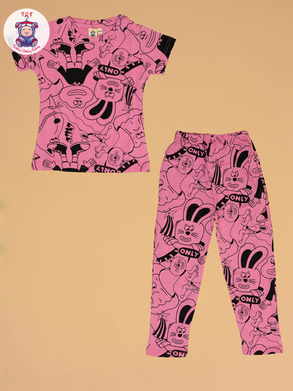 Pink Cartoon  - Unisex Co-ords Sets