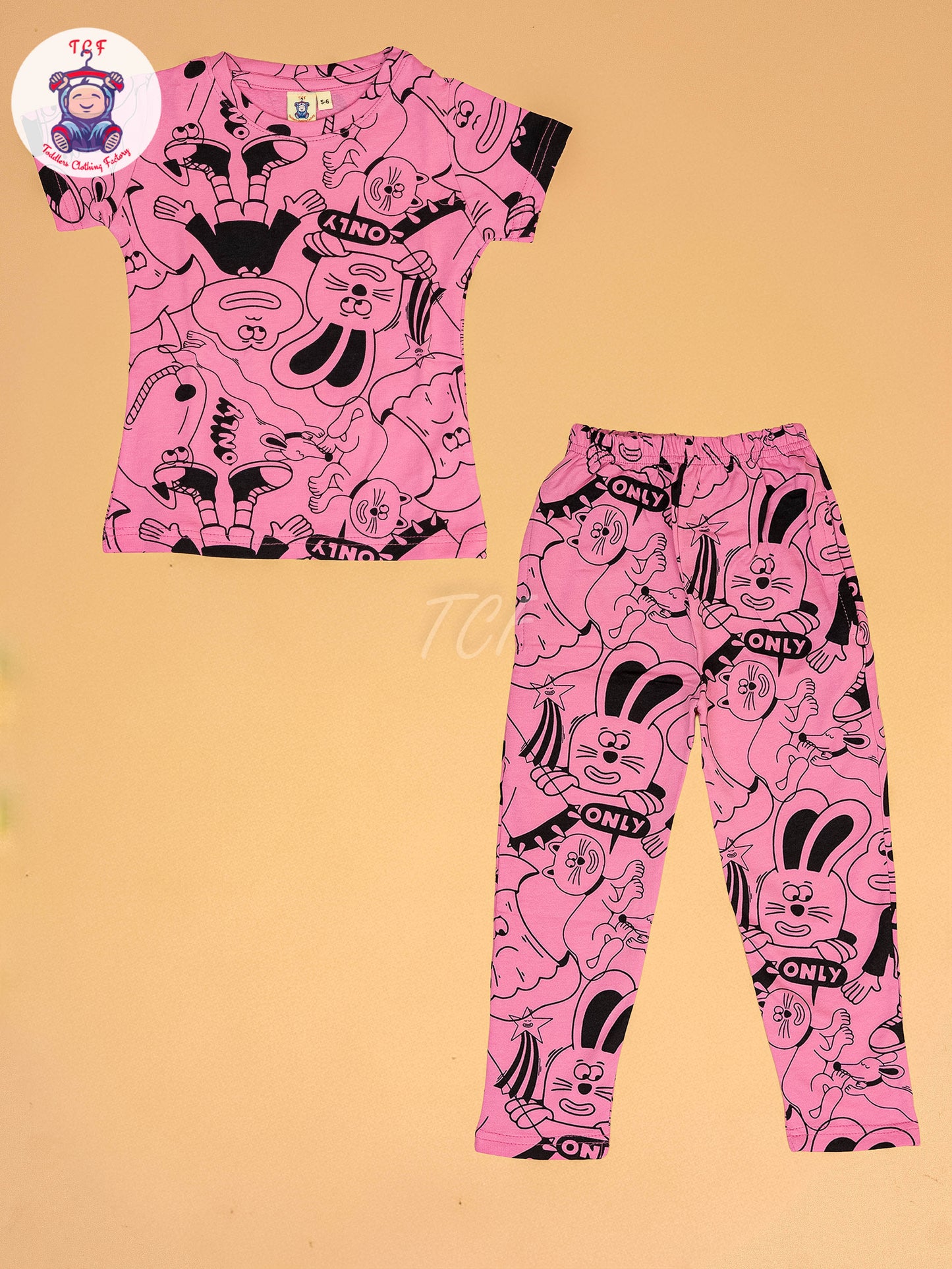 Pink Cartoon  - Unisex Co-ords Sets