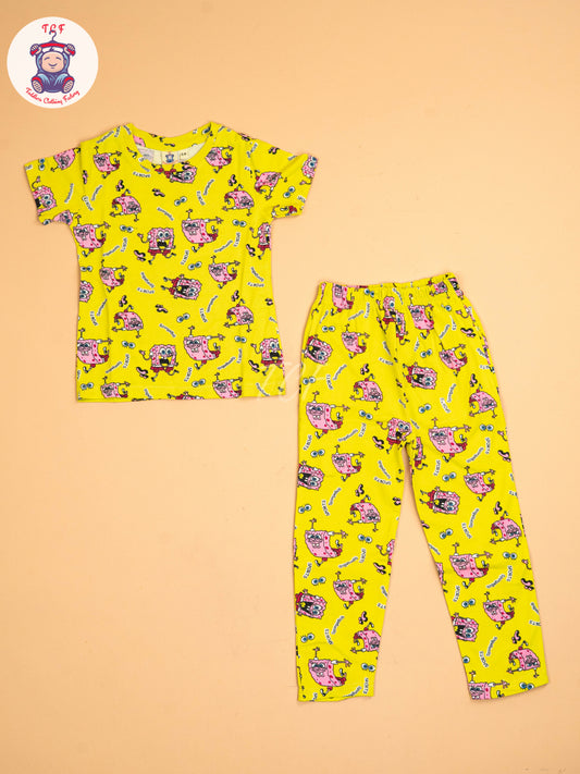 Yellow Sponge Bob - Unisex Co-ords Sets