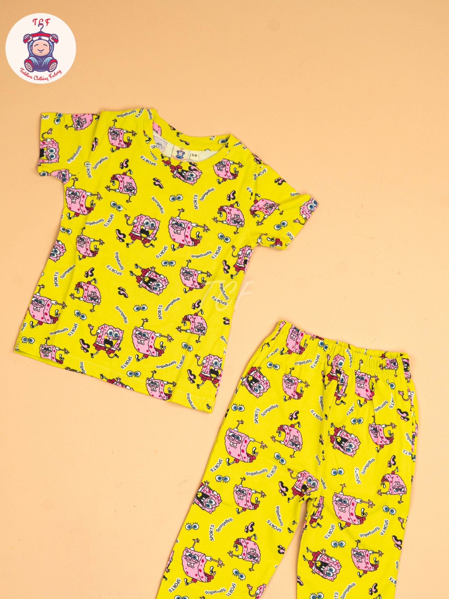 Yellow Sponge Bob - Unisex Co-ords Sets