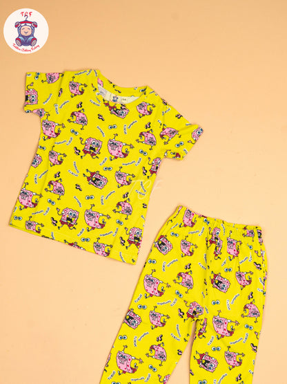 Yellow Sponge Bob - Unisex Co-ords Sets