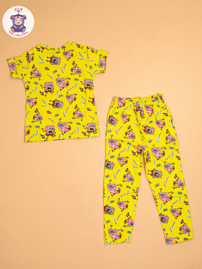 Yellow Sponge Bob - Unisex Co-ords Sets