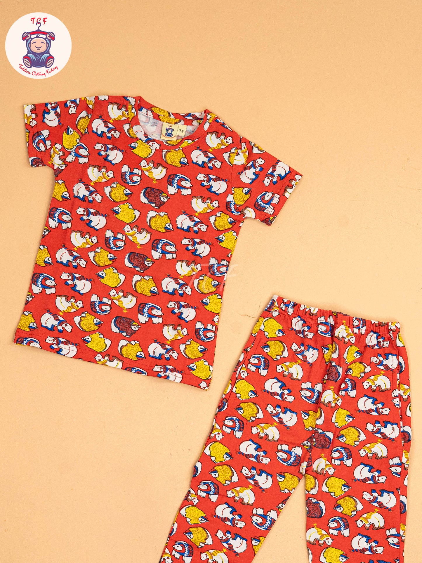 Red Bear  - Unisex Co-ords Sets