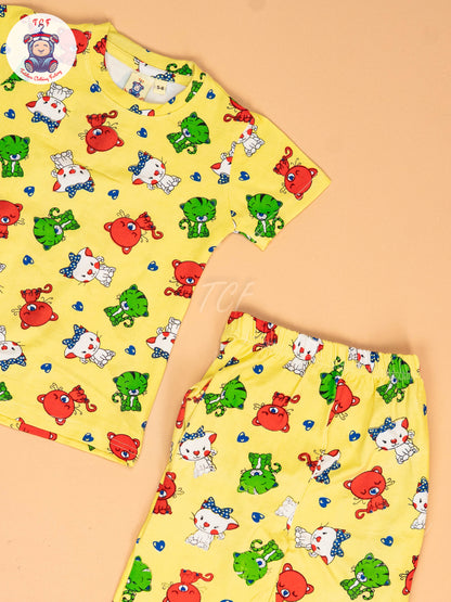 Yellow Cat  - Unisex Co-ords Sets
