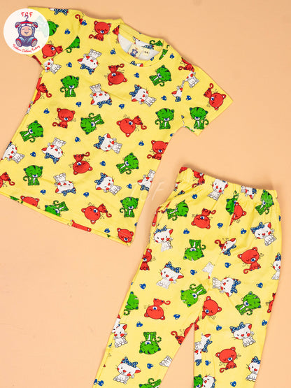 Yellow Cat  - Unisex Co-ords Sets