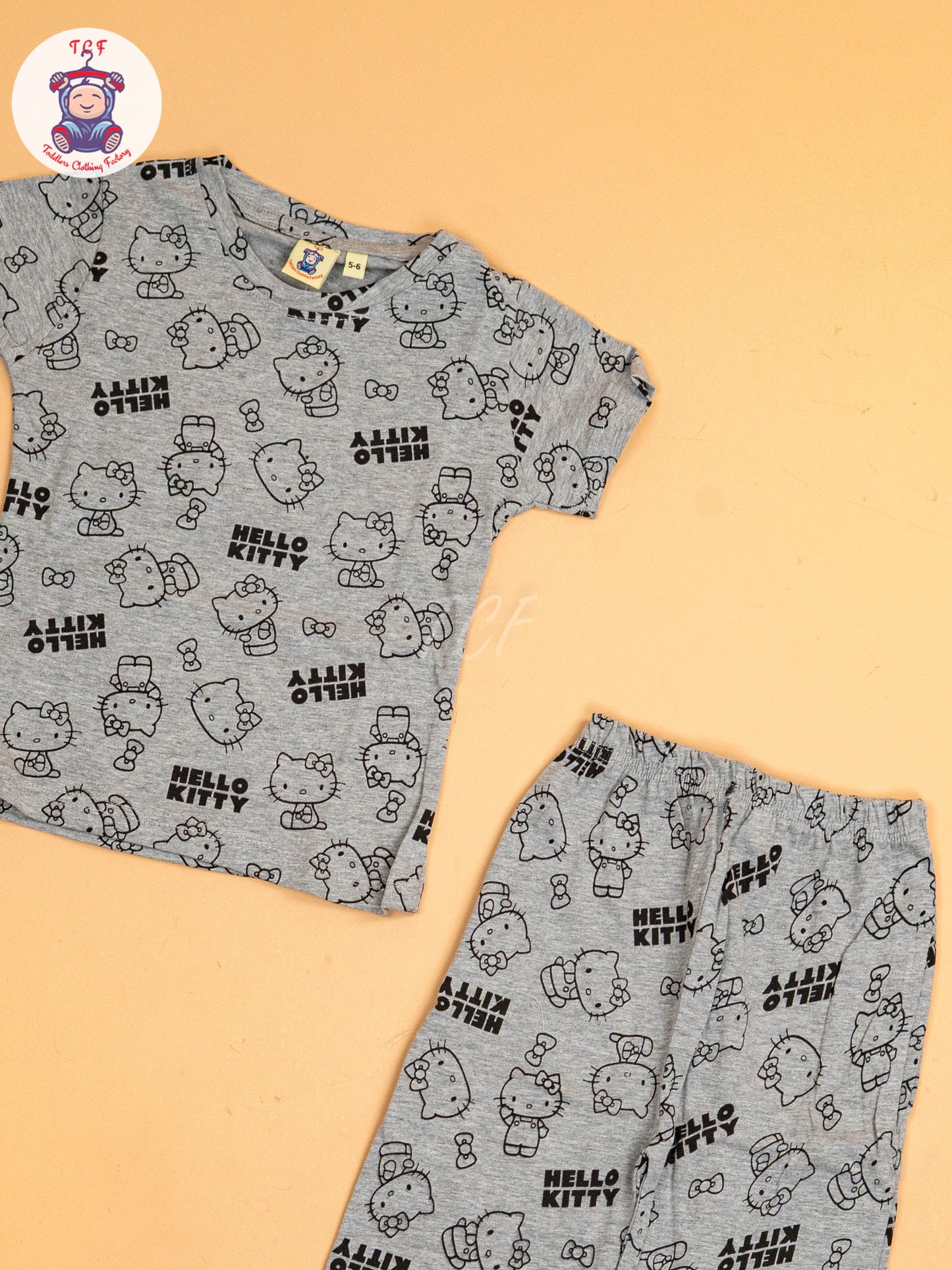 Grey Hello Kitty  - Unisex Co-ords Sets