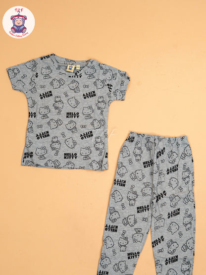 Grey Hello Kitty  - Unisex Co-ords Sets