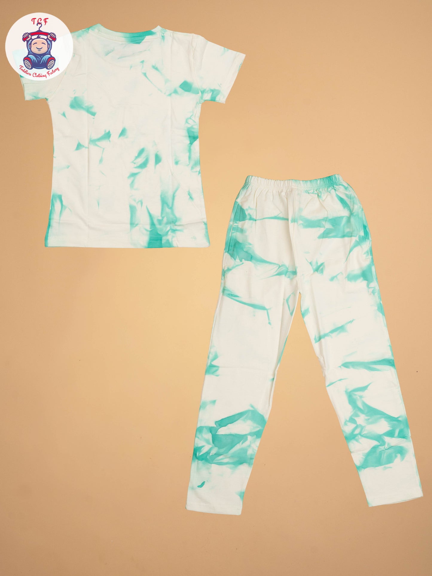 White & Light Green - Unisex Co-ords Sets