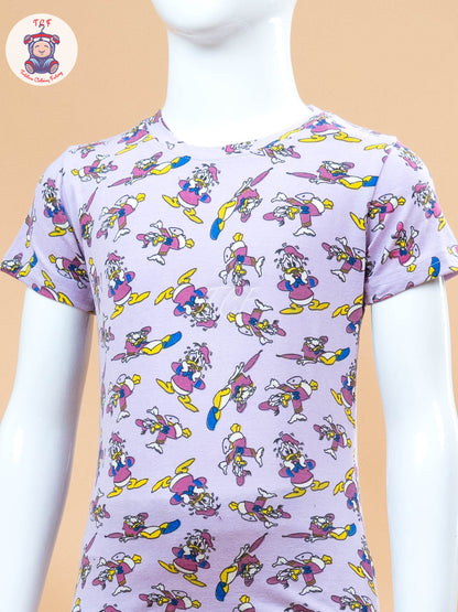 Lavender Micky Mouse  - Unisex Co-ords Sets
