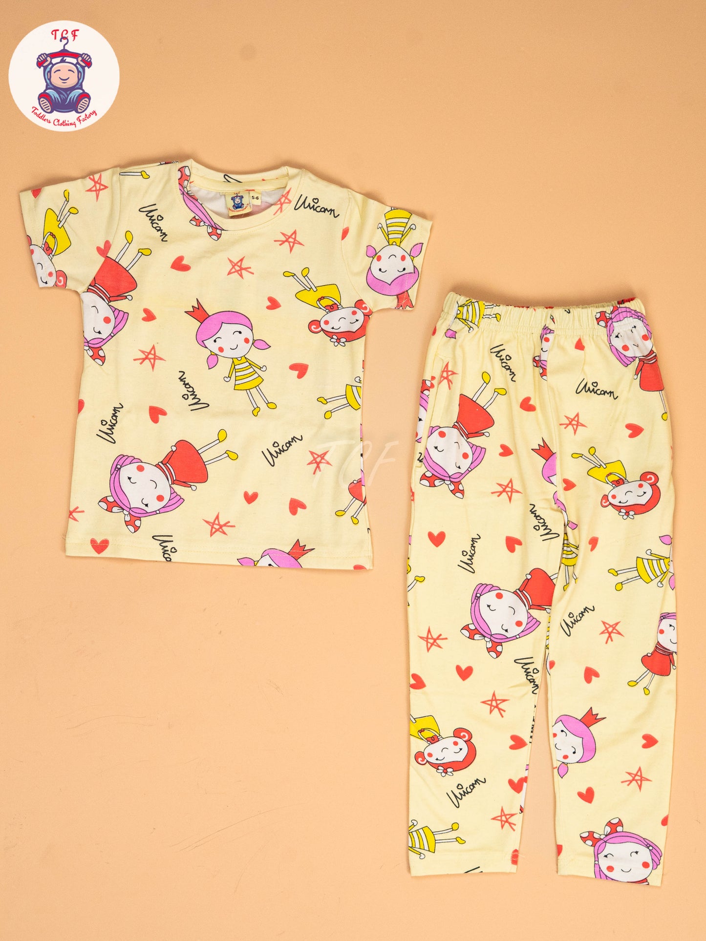 Yellow Unicorn  - Unisex Co-ords Sets