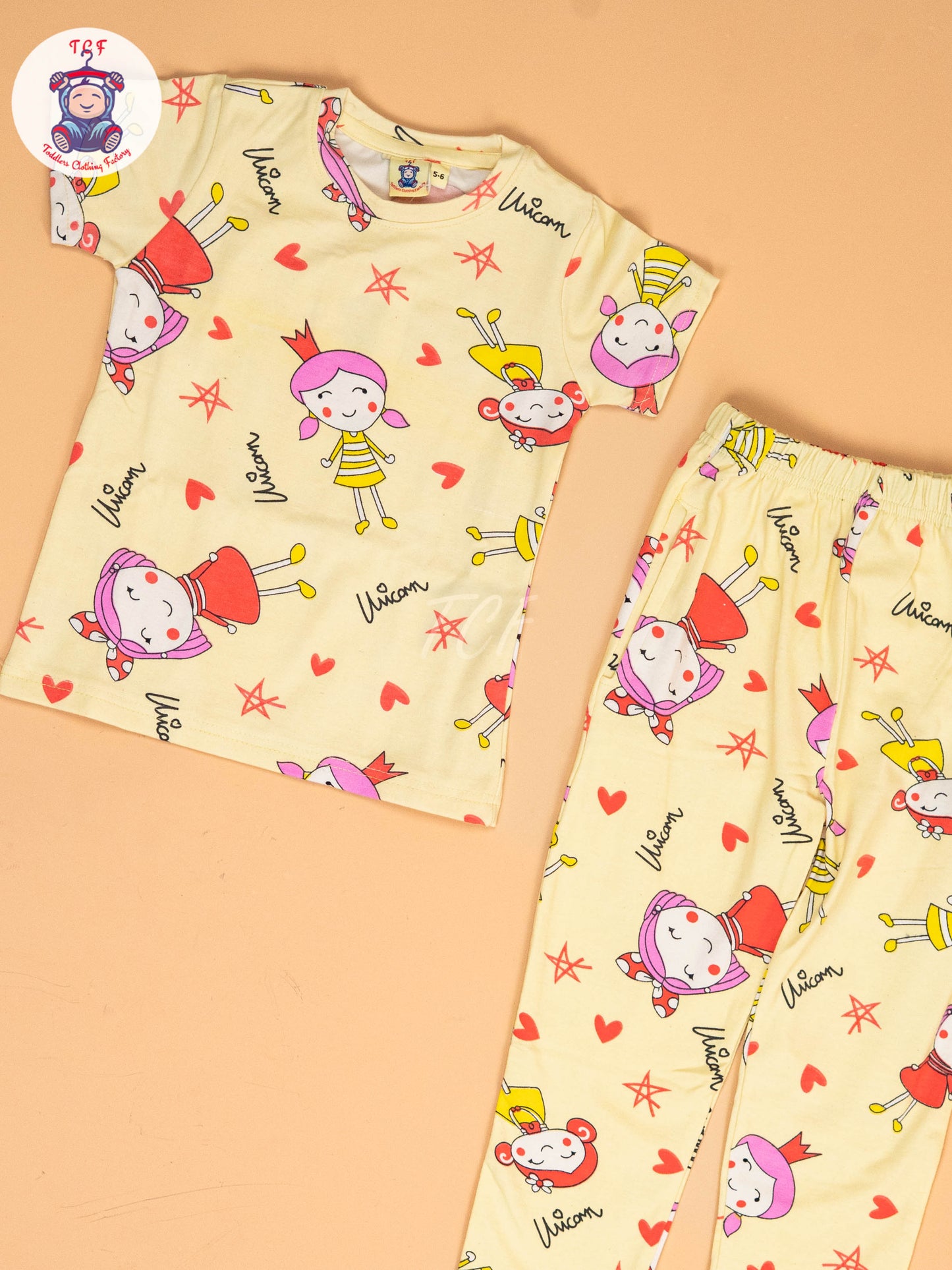 Yellow Unicorn  - Unisex Co-ords Sets