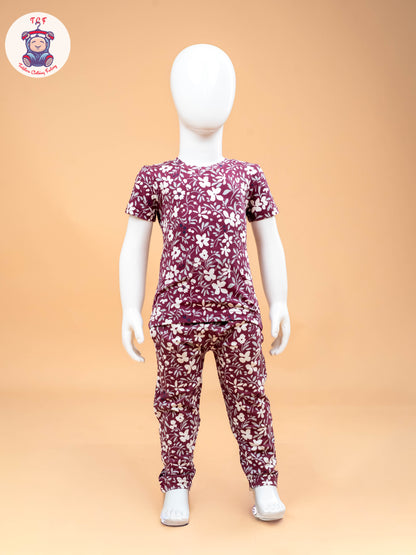 Purple Floral - Unisex Co-ords Sets