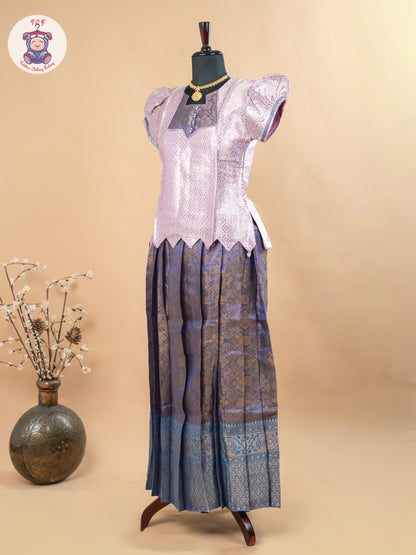 Onion Pink & Purple - Girls Readymade Pavadai Sattai