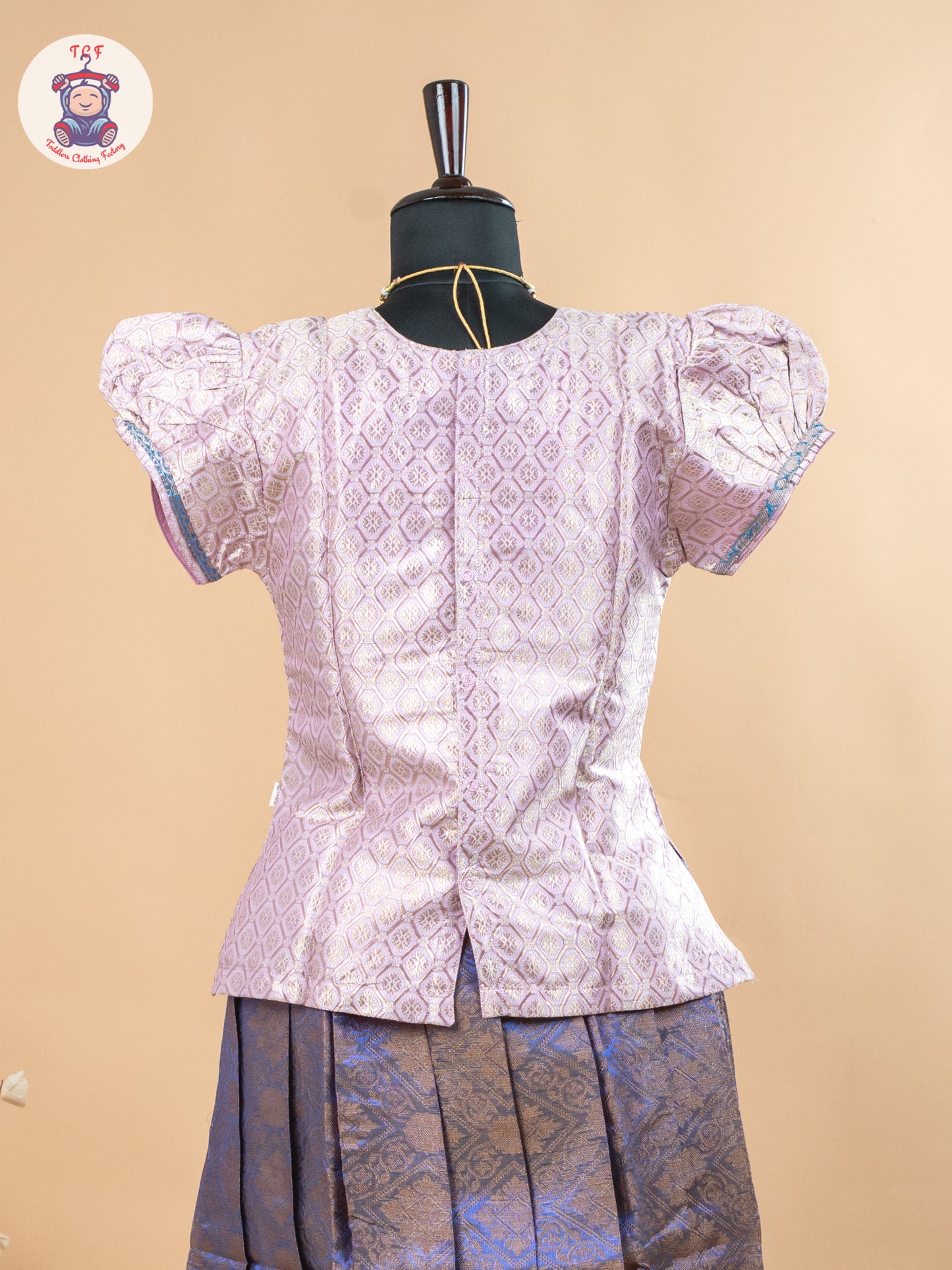 Onion Pink & Purple - Girls Readymade Pavadai Sattai