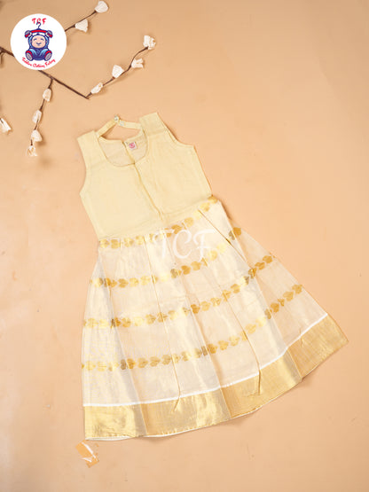 Kerala Cotton - Girls Readymade Pavadai Sattai