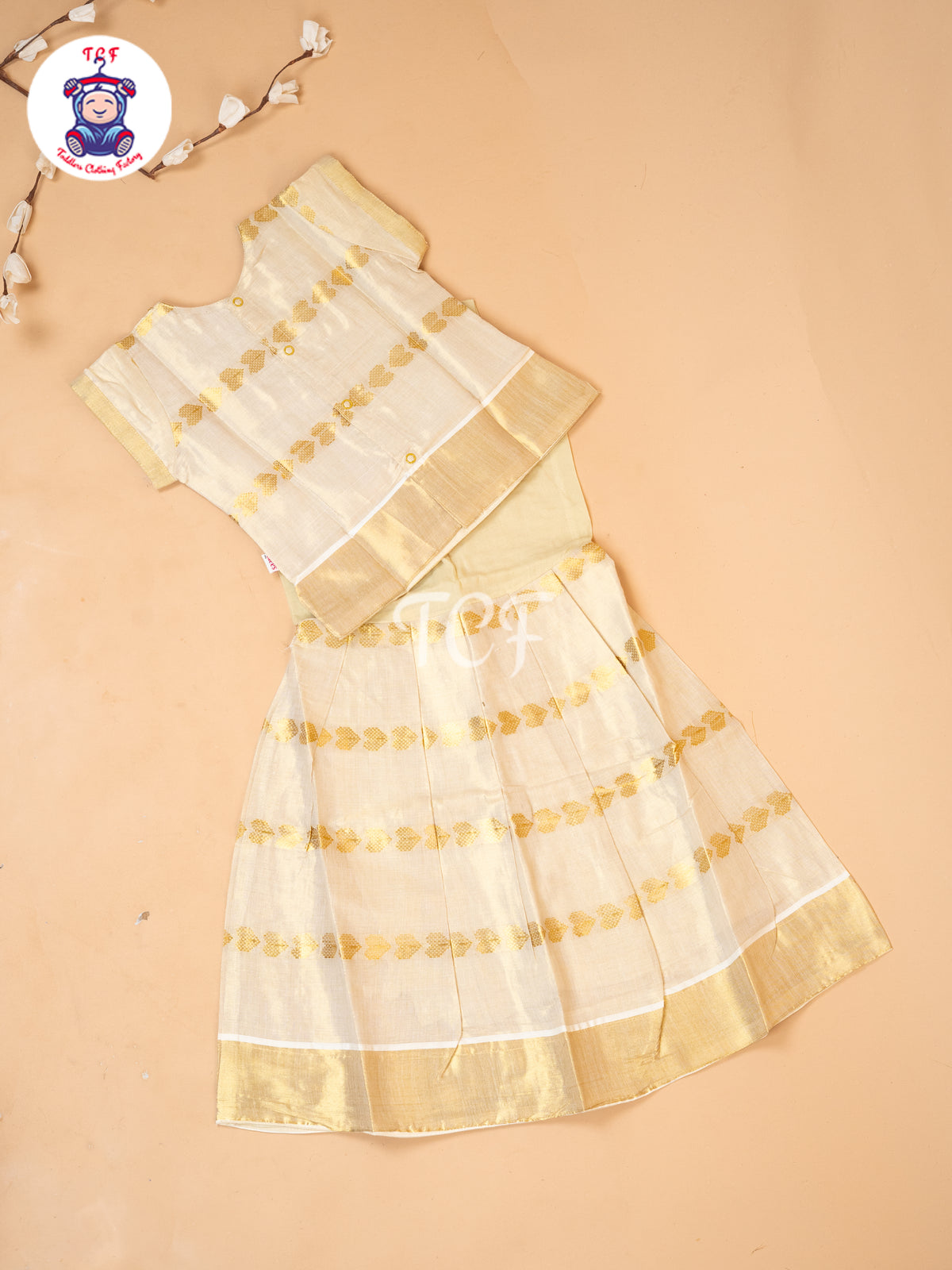 Kerala Cotton - Girls Readymade Pavadai Sattai