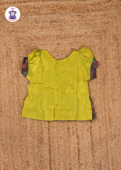 Apple Green & Blue - Pavadai Sattai
