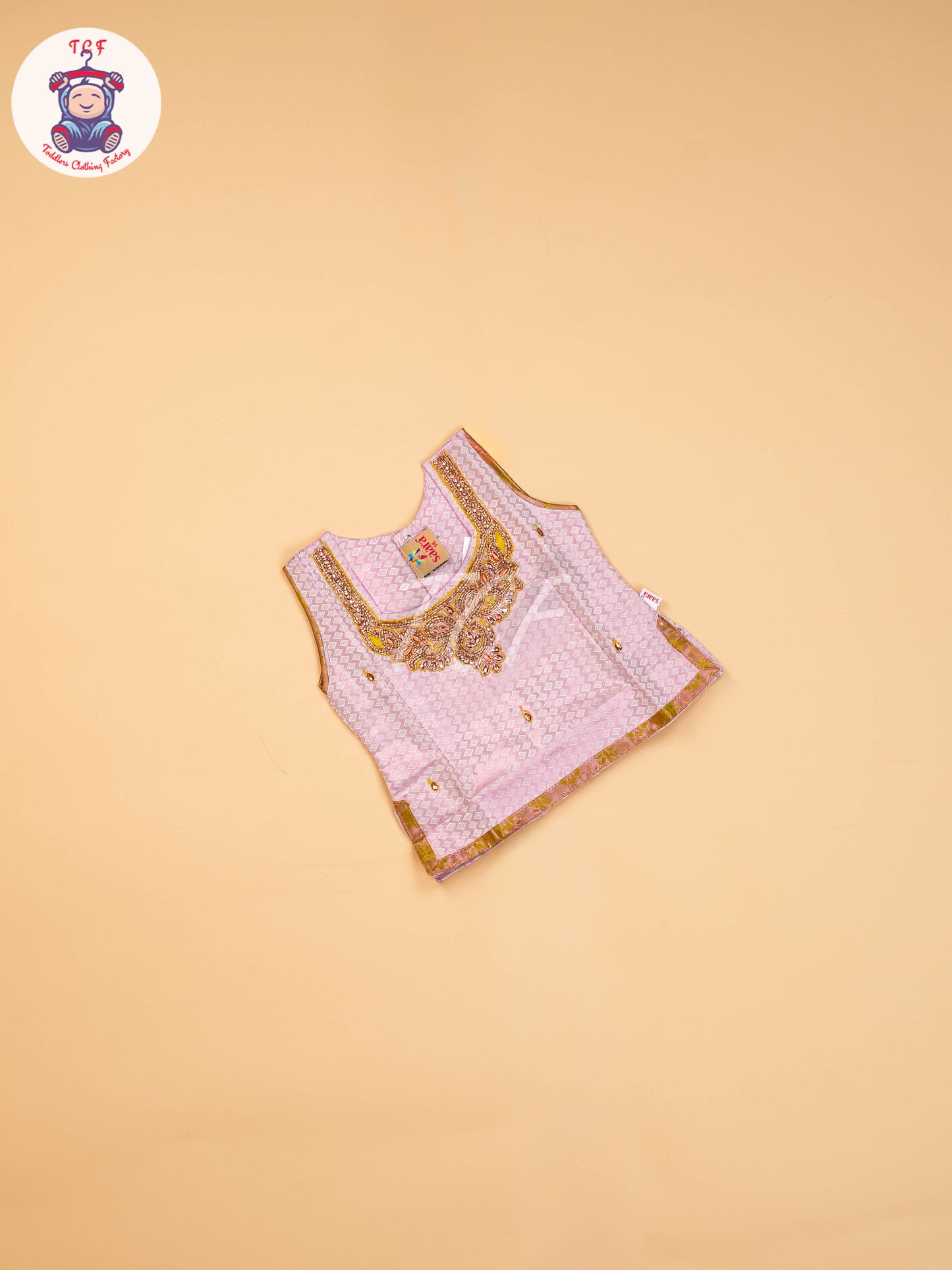 Lavender & Mustard - Girls Readymade Pavadai Sattai