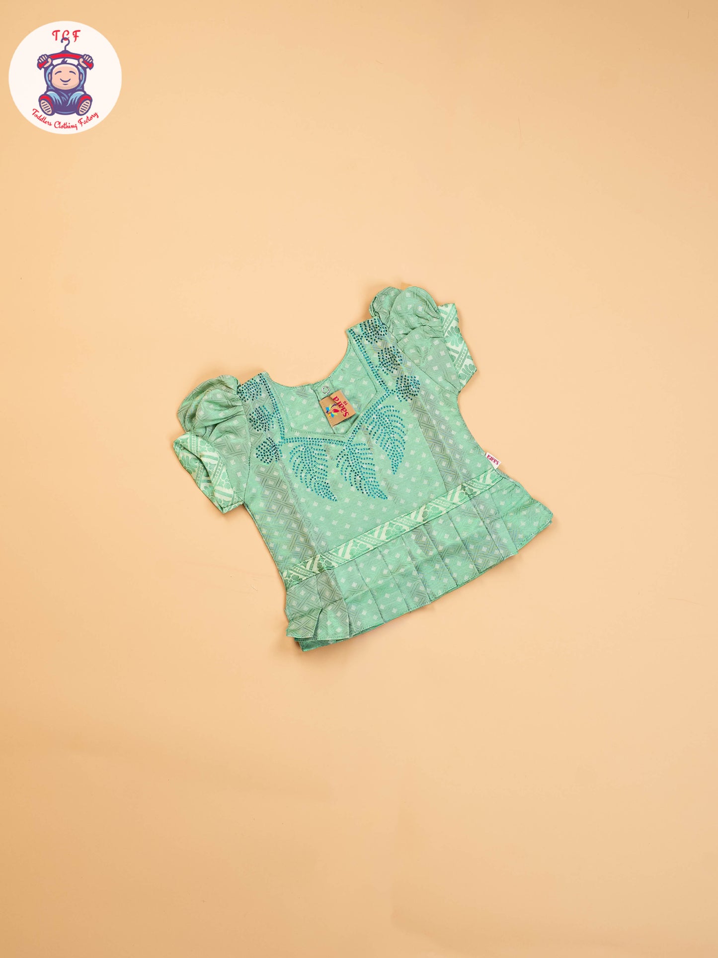 Pista Green - Girls Readymade Pavadai Sattai