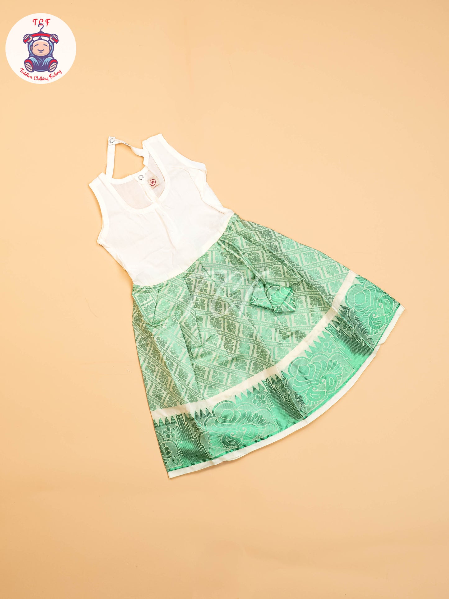 Pista Green - Girls Readymade Pavadai Sattai