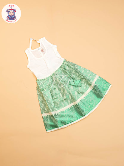 Pista Green - Girls Readymade Pavadai Sattai