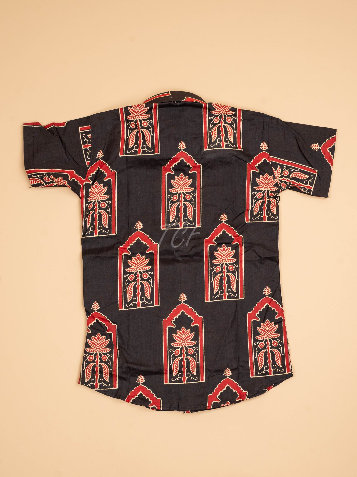 Black - Boys Readymade Cotton Printed Shirts