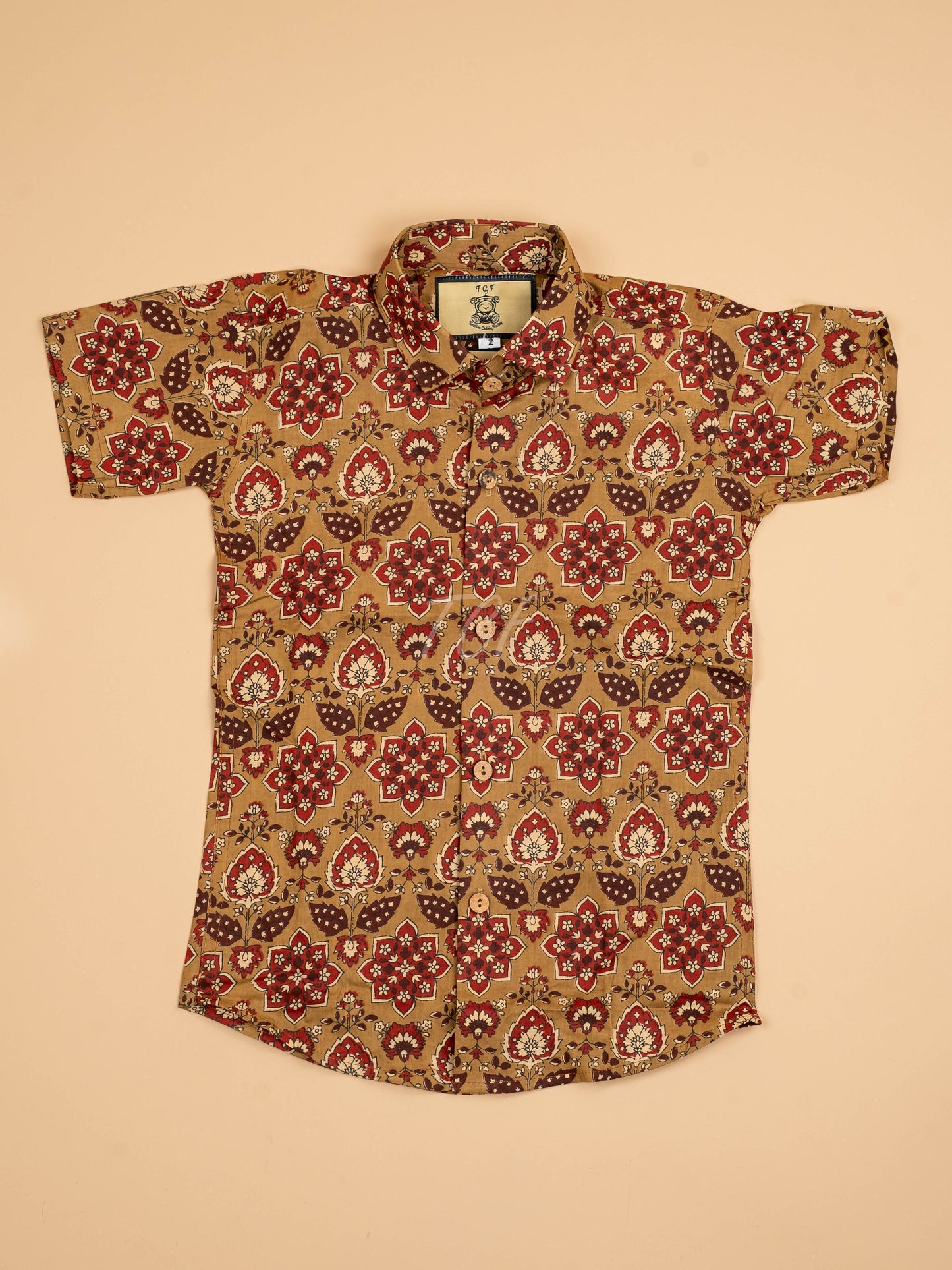 Mustard - Boys Readymade Cotton Printed Shirts