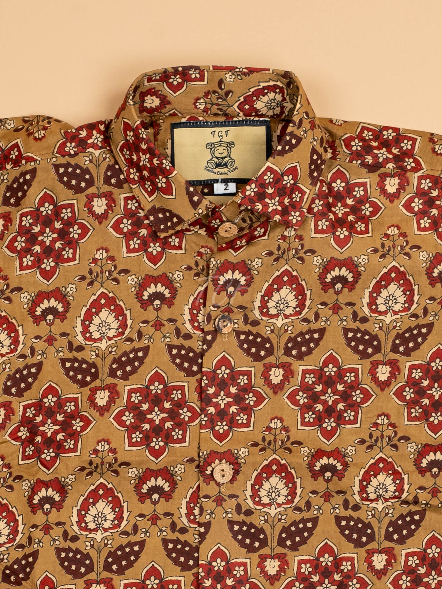 Mustard - Boys Readymade Cotton Printed Shirts