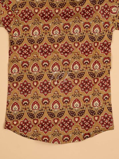 Mustard - Boys Readymade Cotton Printed Shirts