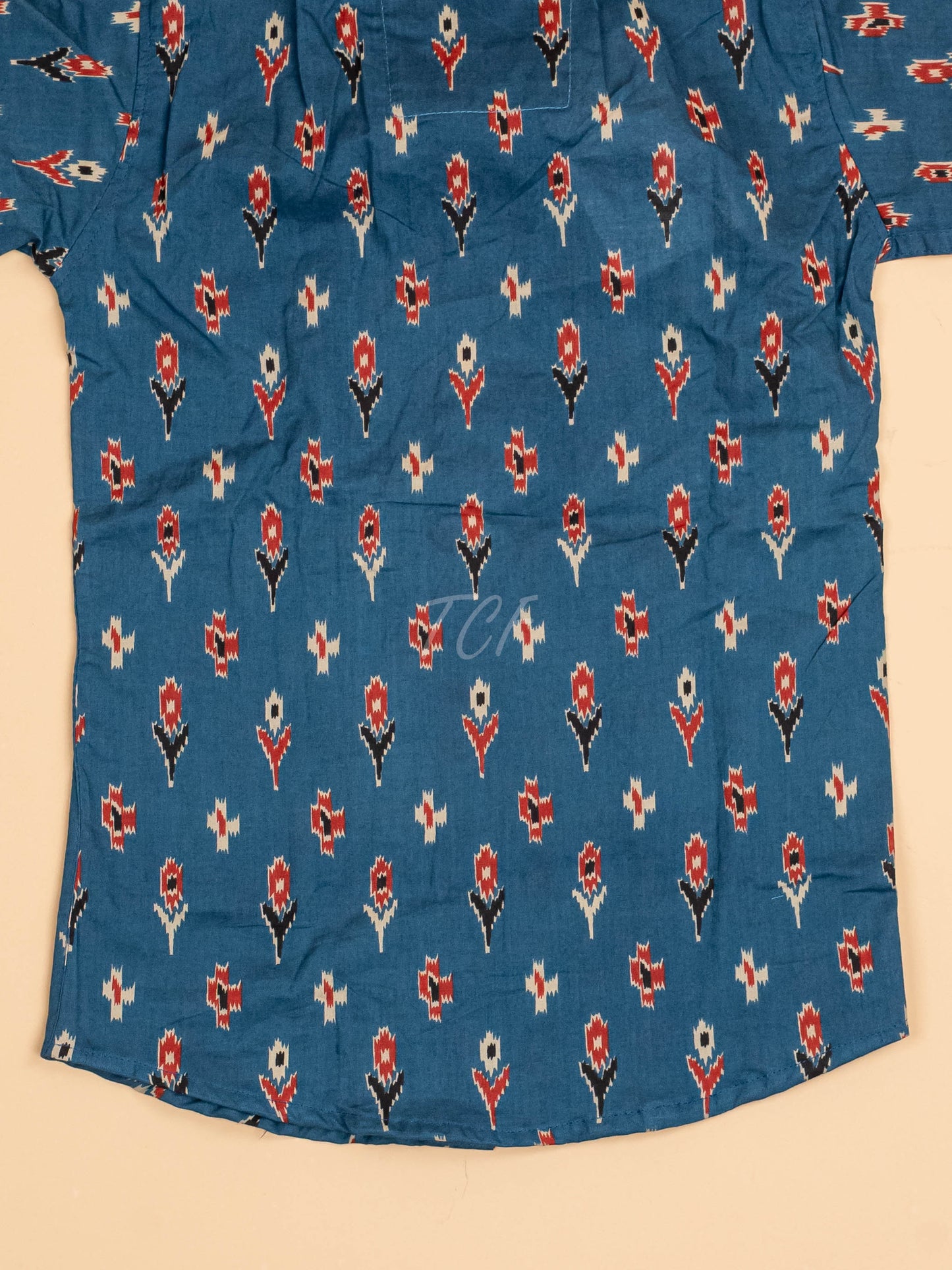 Blue - Boys Readymade Cotton Printed Shirts