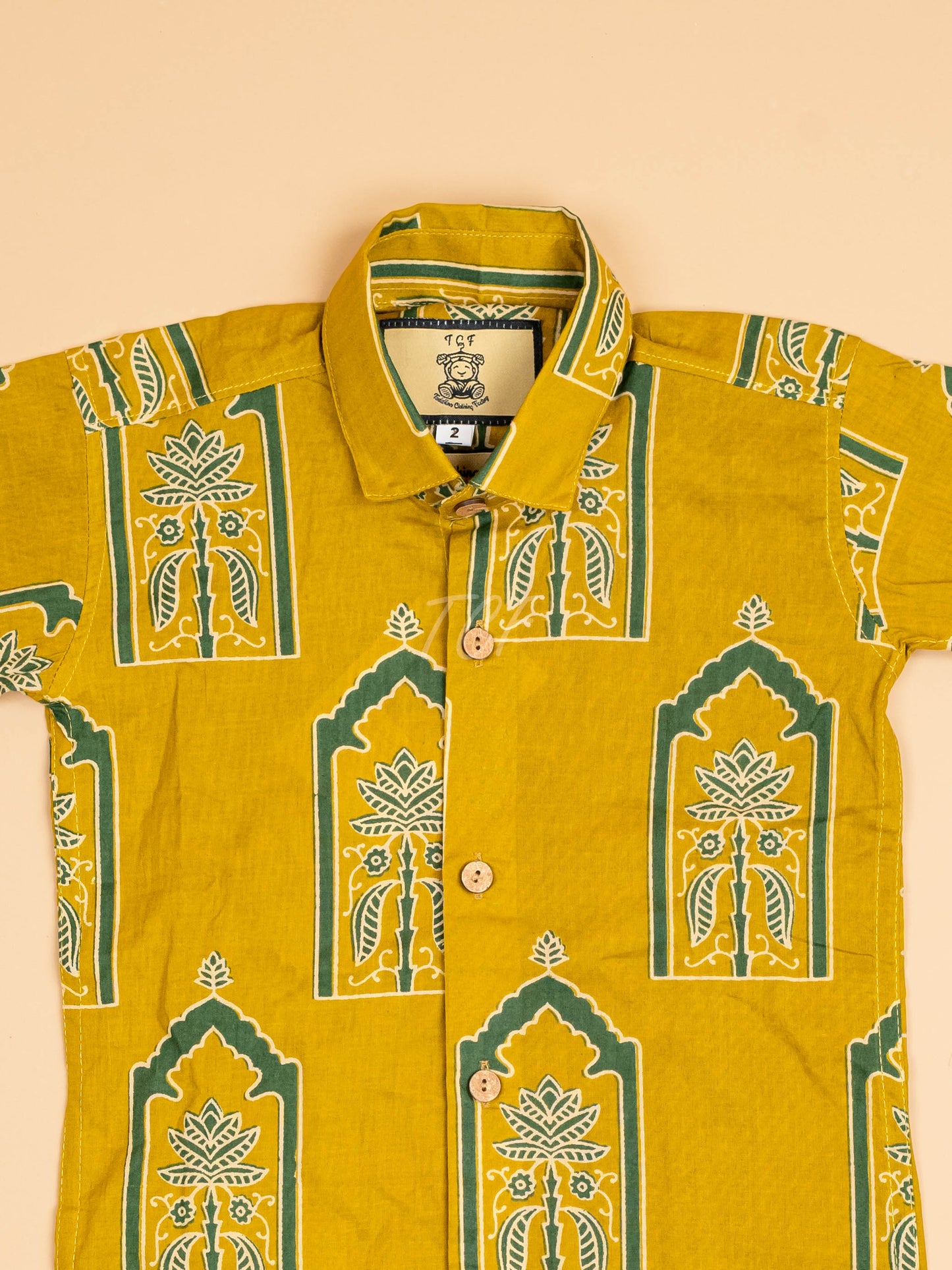Mustard & Green - Boys Readymade Cotton Printed Shirts