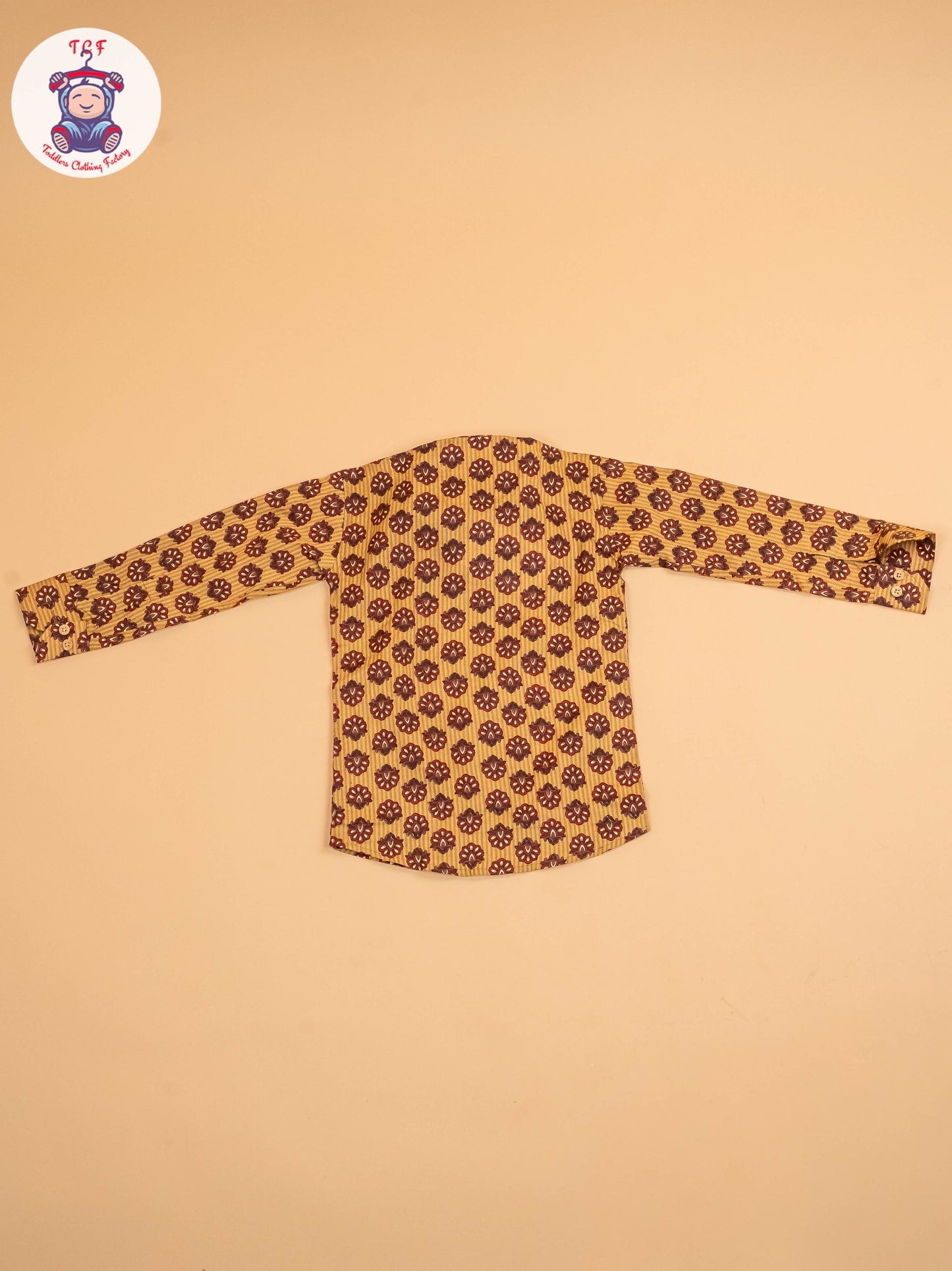 Mustard & Maroon - Boys Readymade Cotton Printed Shirts