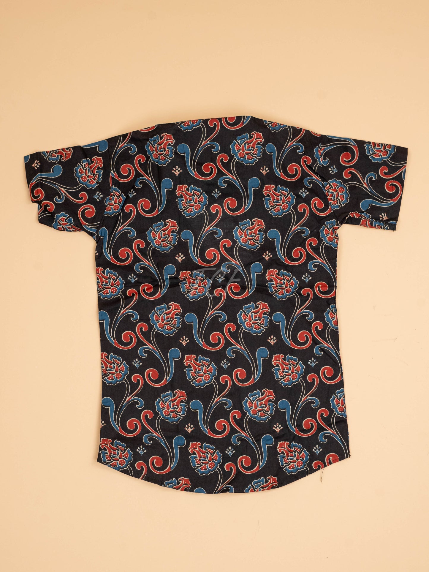 Black & Maroon - Boys Readymade Cotton Printed Shirts
