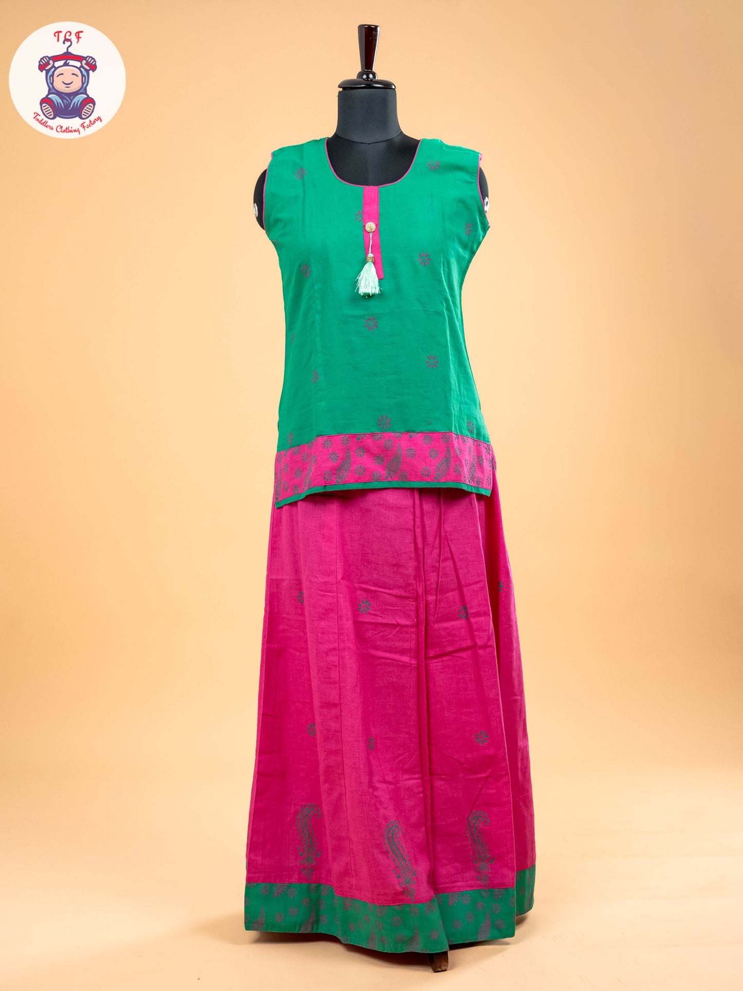 Green & Pink - Pavadai Sattai